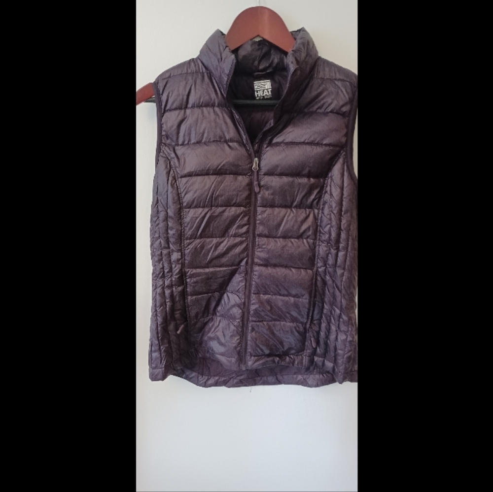 Down purple vest small